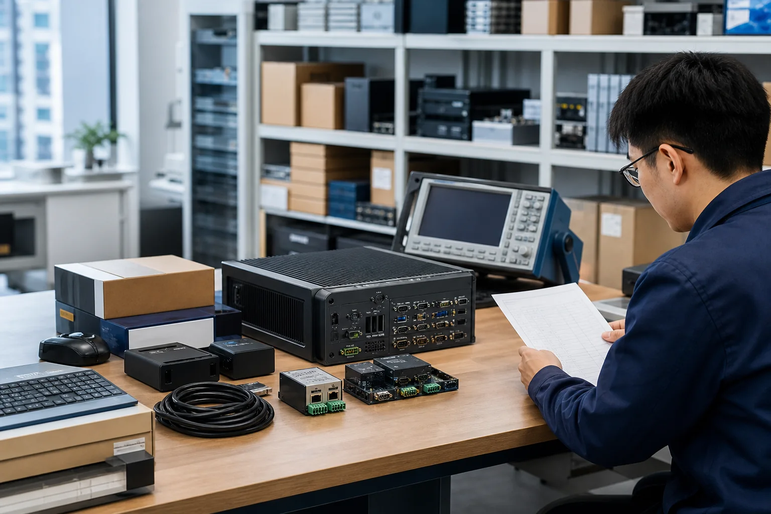 Representative technical review of industrial computers, communications modules and test instruments